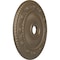 Ekena Millwork Logan Ceiling Medallion (Fits Canopies up to 6 1/8"), 24 1/4"OD x 3 7/8"ID x 2"P, Warm Silver CM24LO1WSS - alternate 4